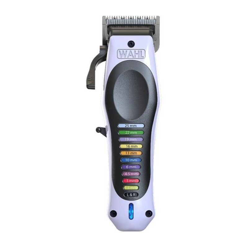 Tondeuse a cheveux WAHL ColorPro sans fil Lithium 240 V autonomie 120 min pour coupe homme