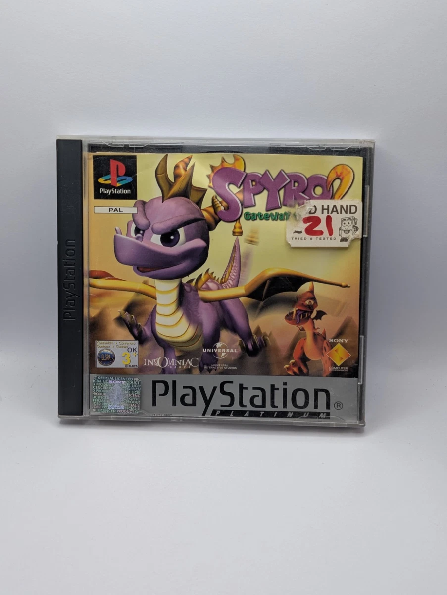 Jeu PS1 Spyro 2 Gateway To Glimmer – Sony PlayStation 1 PAL Complet (Boîte, Livret) – Bon état