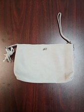 Freshly Picked Zipper Pouch Oatmeal Leather With Tassel
