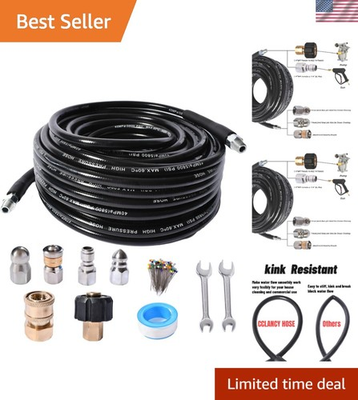 #ad #ad Ultimate 150ft Drain Cleaner Hose – 5800 PSI Sewer Jetting with Multiple Nozzles $53.28