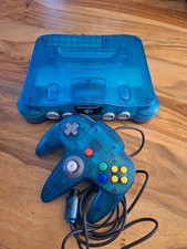 Console Nintendo 64 bleu transparente  funtastic blue