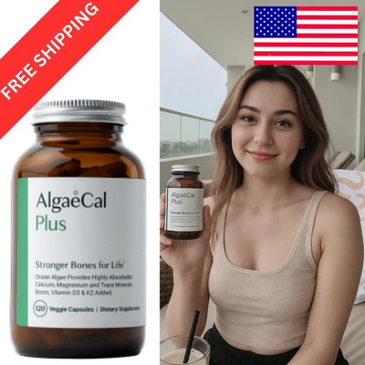 AlgaeCal Plus Stronger Bones Veggie Capsules Dietary Supplement Algae Cal 120
