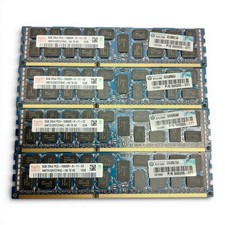 Lot of 4 Hynix 8GB RAM 2Rx4 PC3-10600R DDR3 Server Memory HMT31GR7CFR4C-H9