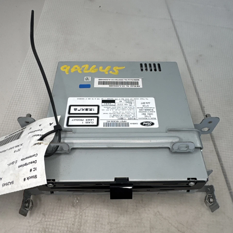 Reproductor de CD de un solo disco Lincoln MKT 17 18 19 20 OEM LKQ Foto 2 de 4