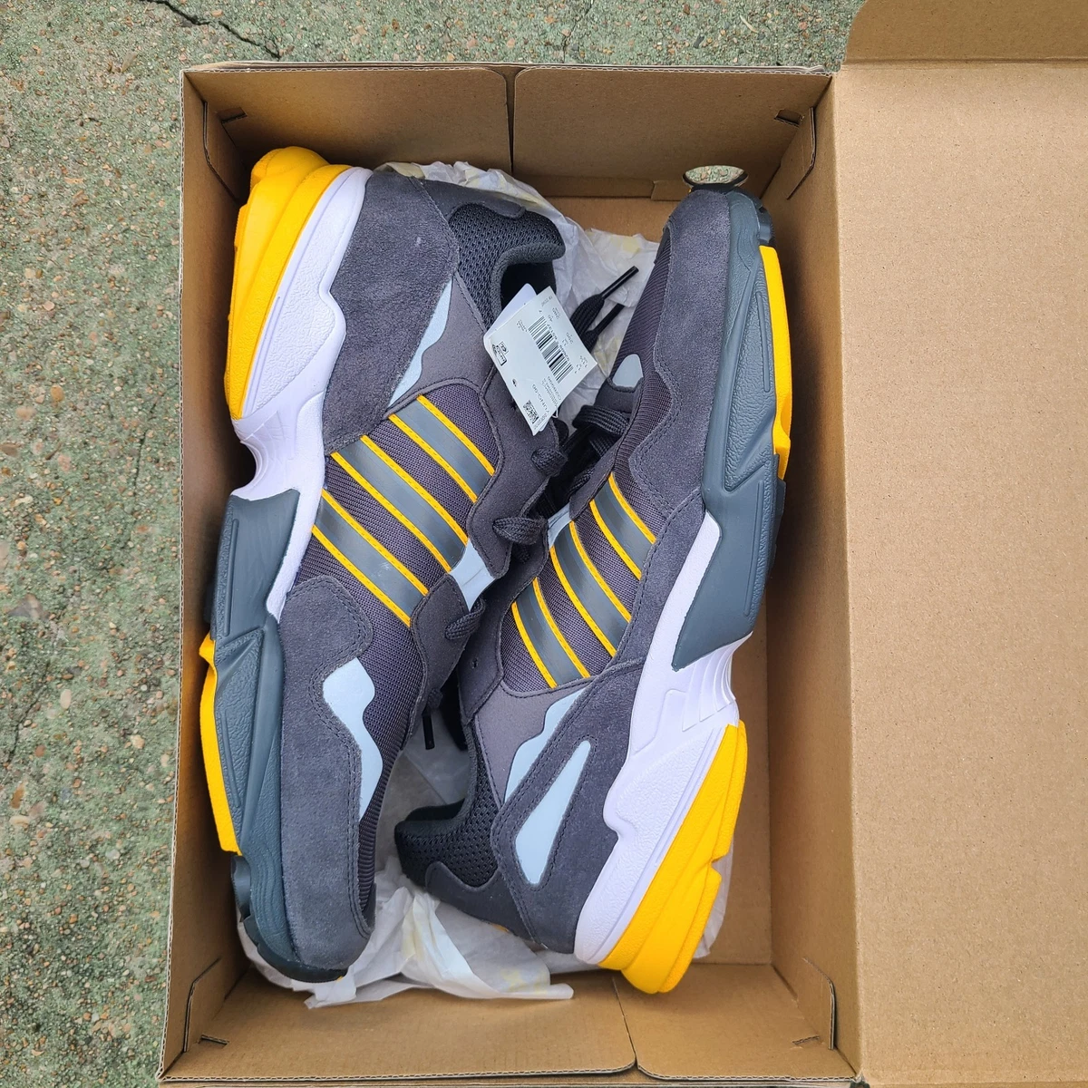 Las mejores ofertas en adidas Yung-96 Grey Collegiate Gold | eBay