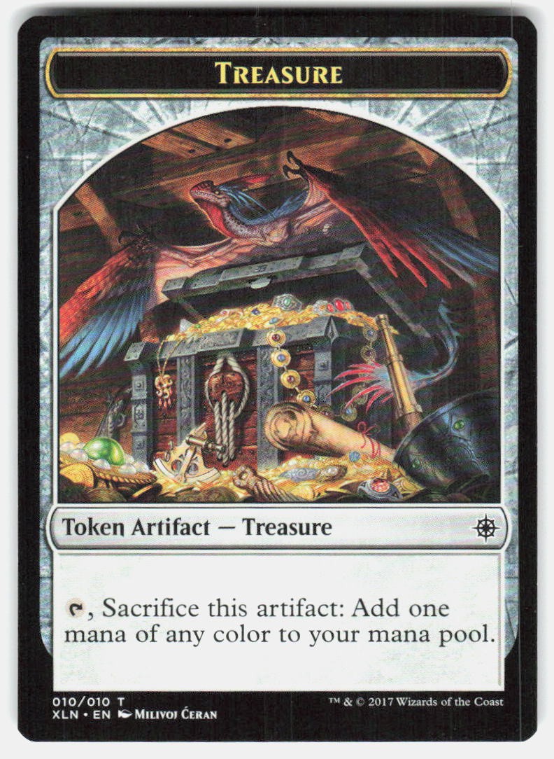 Treasure Token (010) 10 Token Ixalan NM MTG