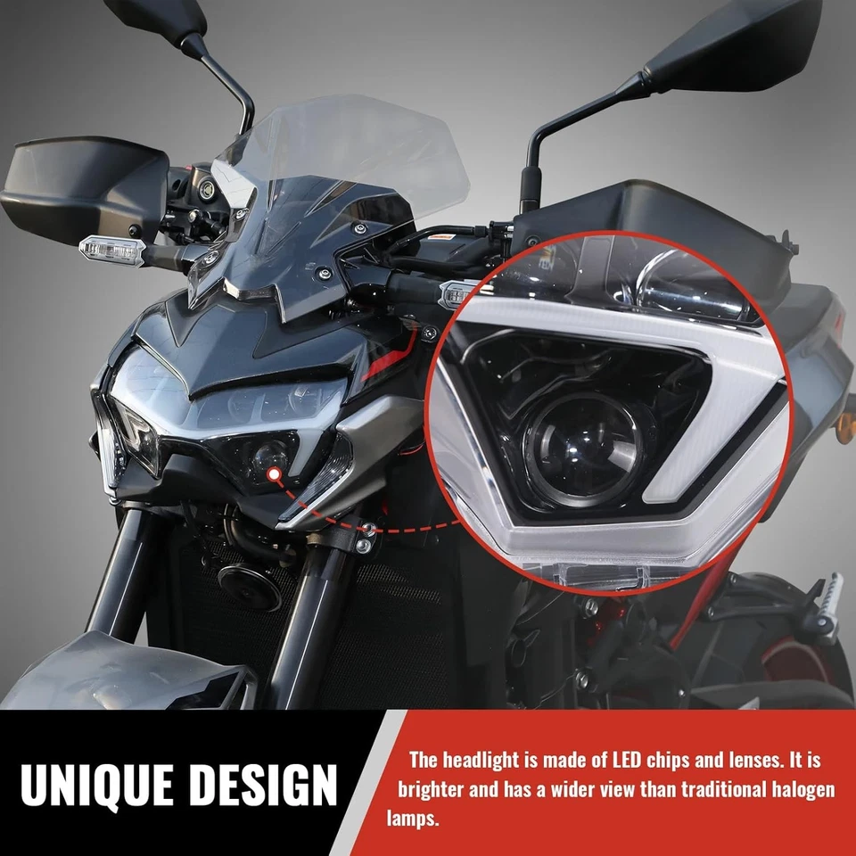 LED Scheinwerfer Abblendlicht Für Kawasaki Z900 / Z H2 / Z400 / Z650 2020-2024  - Bild 4 von 4