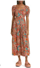 Ulla Johnson Golda Dress Cutouts in Primrose Floral Size 4 New Without Tags