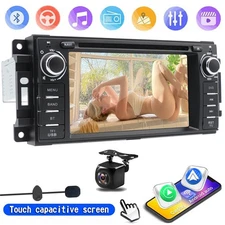 Car Stereo GPS For Jeep Wrangler Chrysler Dodge Ram CD DVD Carplay Radio Player