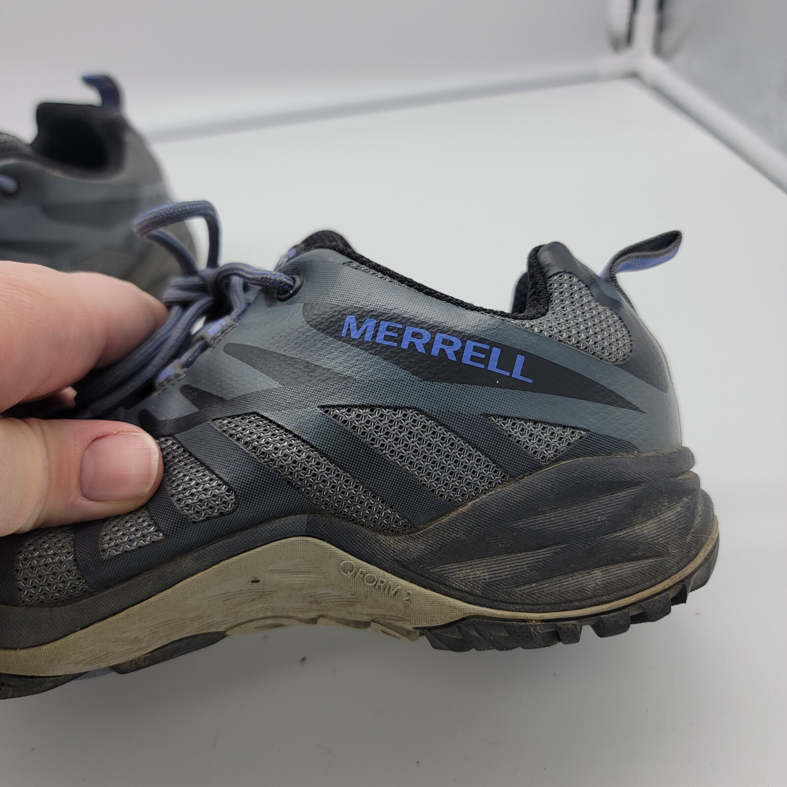 Scarpe da trekking trail running da donna Merrell Q Form 2 taglia 6 5 blu grigio impugnatura selezionata
