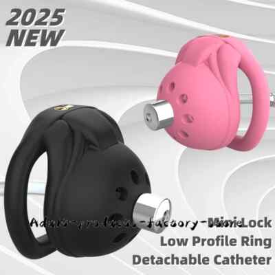 2025 NEW Male Chastity Device Small Cage Peni Ring Stealth Lock Urethra Dilator