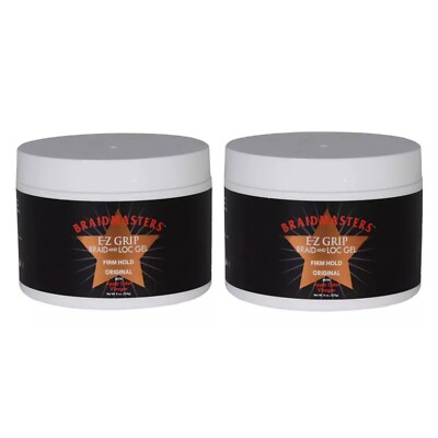 2x Braid Masters Ez Grip Braid und Loc Gel Original mit Apfelessig 8oz