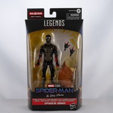 Marvel Legends Spider-Man No Way Home Black & Gold Suit Figure w  Armadillo BAF