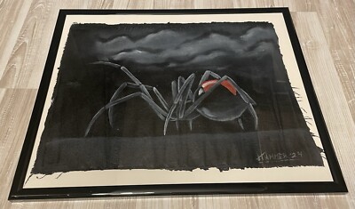 Moderne Gefängniskunst, DeathRow Art, Einzelstück, Tiere, Spinne, Prison Art