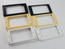 HUMBUCKER SURROUND RINGS Curved Base Neck & Bridge in CREAM, BLACK or WHITE