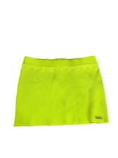 Revolve SER.O.YA Skirt Womens Size XS/S Chartreuse Chita Mini Ribbed Pull On NWT