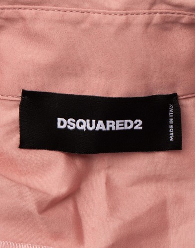 RRP €689 DSQUARED2 Mini Shirt Dress IT40 US4 UK8 S Pink Pleats 3/4 Sleeve - Picture 8 of 8