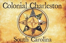 Postcard SC Colonial Charleston Cumberland St. Dames of America Sites to Explore