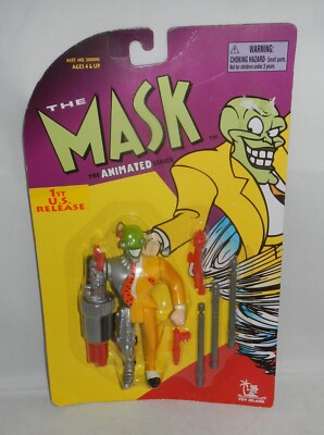 1997年TOY  THE MASK ANIMATED SERIES Vintage 1997 Mask Animated Series Cyborg Mask Action Figure by Toy
