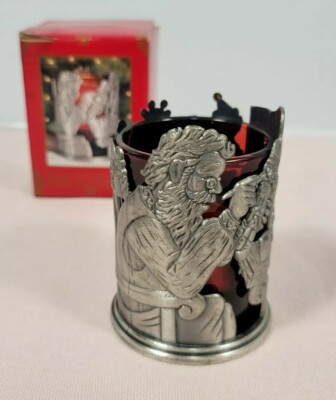Home for the holidays nutcracker maker vintage 1995 with red glass 