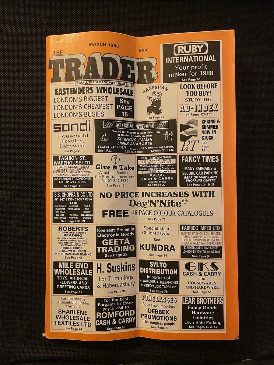 The Trader Vintage Magazine 1988 very rare UK