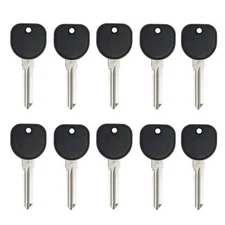 New Uncut Chipped Transponder key Replacement for GM Circle+ Z Keyway (10 Pack)