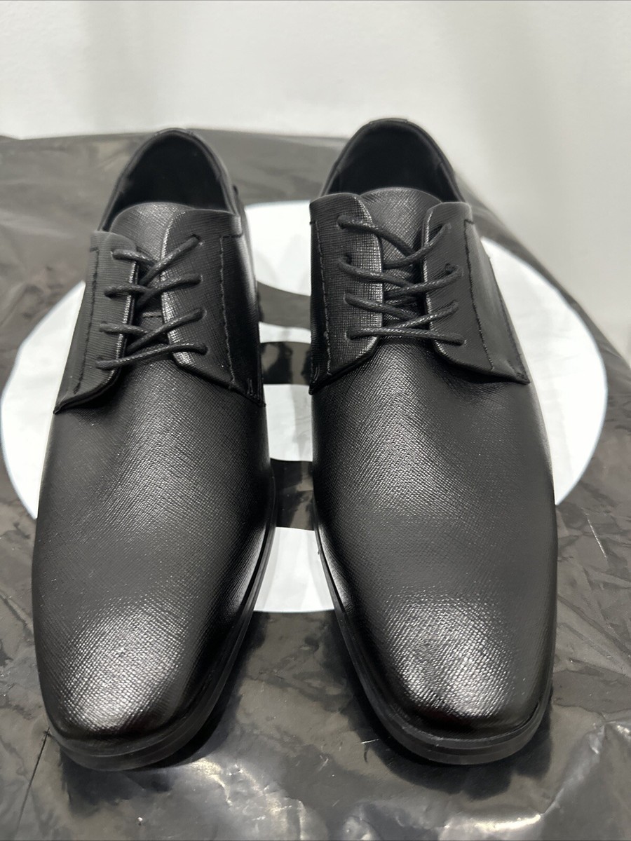 Calvin Klein CMJAVE Men\'s Leather Lace-Up Black Almond Toe Oxfords Size 13 NEW Calvin Klein CMJAVE-R Men main image 2