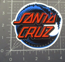SANTA CRUZ Skate STICKER Vacant Wave DOT Logo skateboard helmets decal E