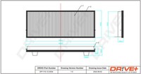 Dr!Ve+ DP1110.12.0034 Filter, Innenluft FüR Renault