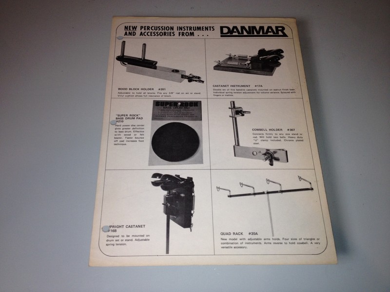 Danmar Percussion Catalogue  (1970's)