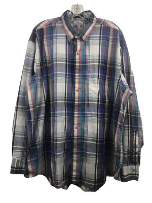 Salty Dog Gant Vintage Plaid Shirt Button Front - Men s XL