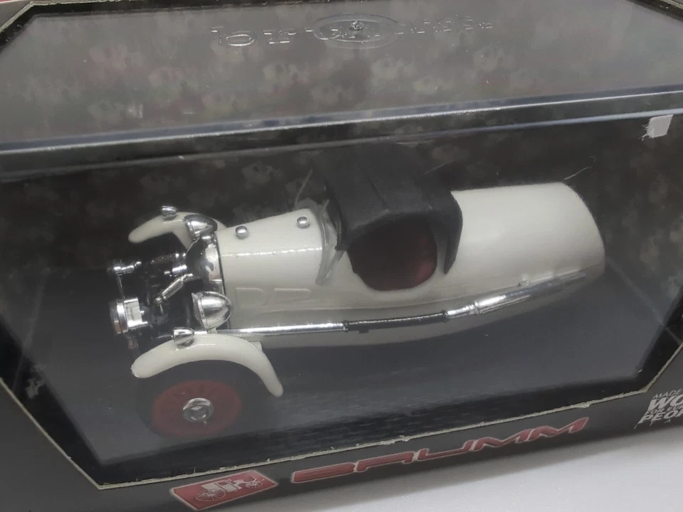 BRUMM 1/43 R293-01 MORGAN MX-4 SUPER SPORT CHIUSA 1935 WHITE BOXED DIECAST MODEL - Image 3 of 3