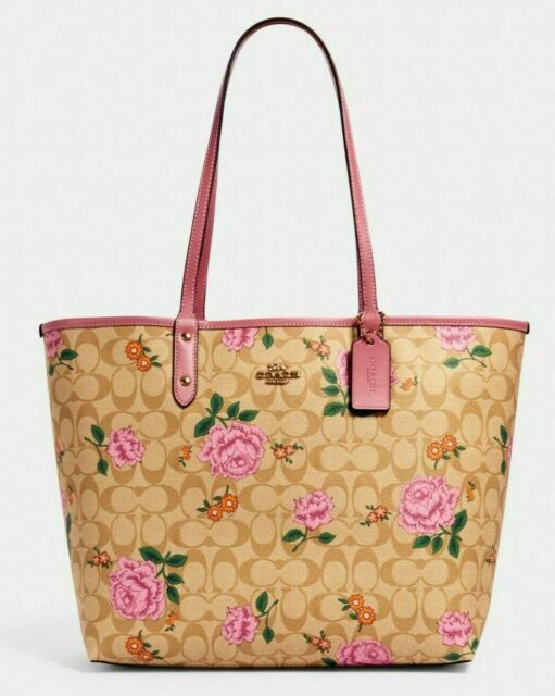 coach rose tote