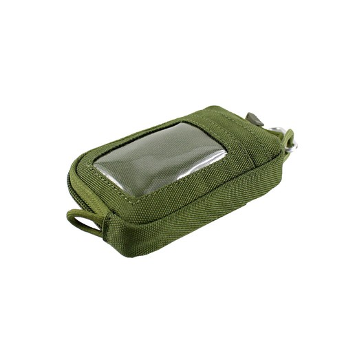 Tactical ID Cards Holder Belt Pouch Coin Purse Multi Pockets Wallet w/ Carabiner - Picture 4 of 13