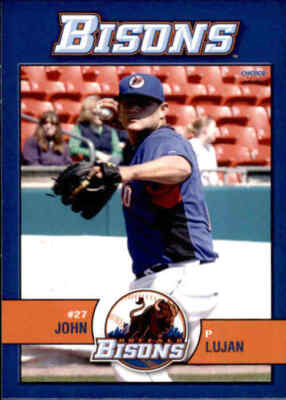 2011 Buffalo Bisons Choice #12 John Lujan Waco Texas TX Baseball Card