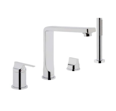 Vitra Suit L 4 Loch Deck Badewanne Dusche Mischbatterie A42529EXP 