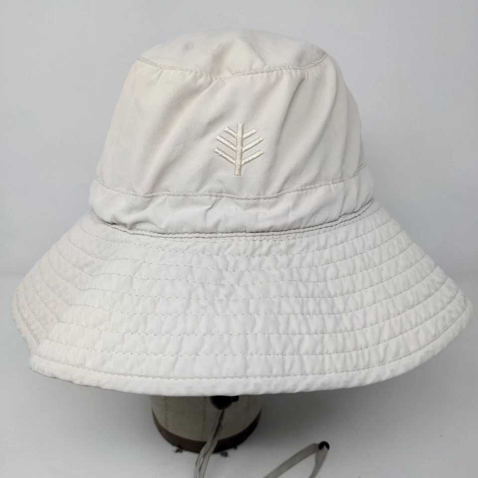 Coolibar Hombre Ala Ancha Sombrero Cubo Beige Talla OS 100% Poliéster Foto 3 de 4