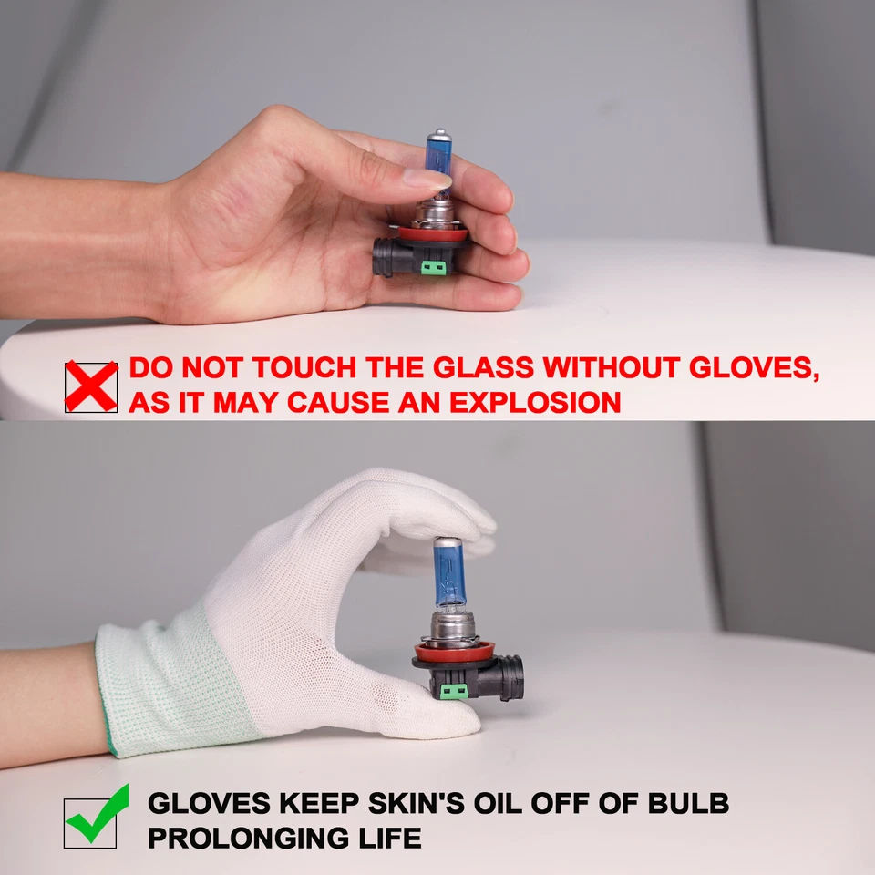 For Renault Duster 2013 2014 2015 2016 White Halogen Headlight + Fog Light Bulbs - Image 2 of 4