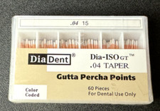 DiaDent Dia-ISO GT Gutta Percha Points .04 Taper 15 White 60/Box 114-S603