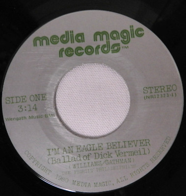 1980 I'm an Eagle Believer Philadelphia Eagles 45 RPM Record