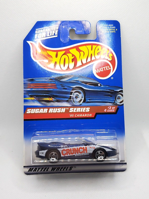 1998 Hot Wheels '95 Camaro Convertible #743 Blue NESTLE CRUNCH