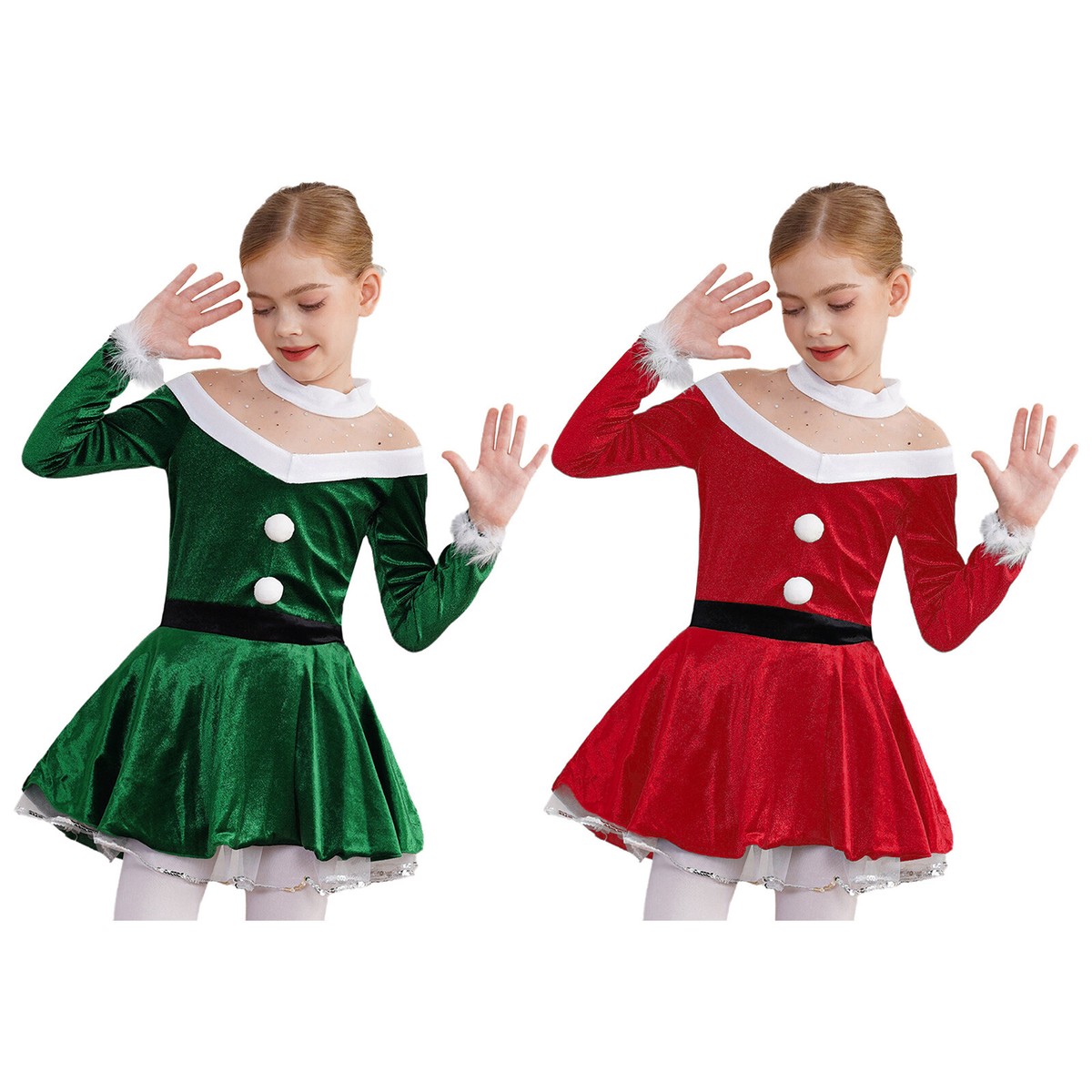 holiday dance dresses Home For Christmas Dress Dance Costume