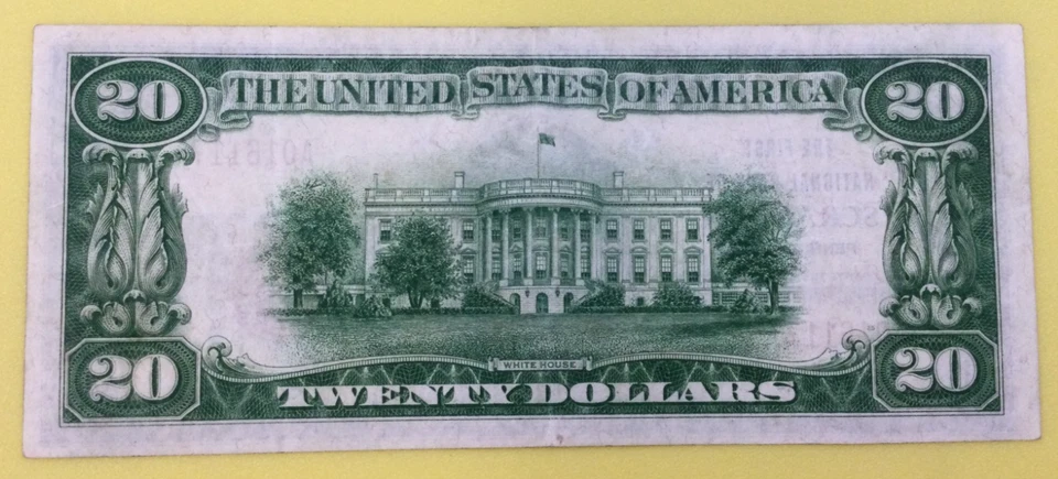 1929 - 20$, Brown Seal, Type 2, F1802-2, Pittsburg Penn., Low Serial #, XF+ - AU - Image 4 of 4