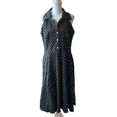 Y2K DBY Polka Dot Sleeveless Collared Dress Size 11/12