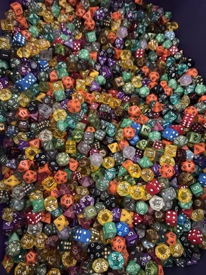 1Lbs Bulk Dice Dungeons and Dragons DND RPG MTG D6 D8 D4 D12 D20