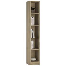 4 You Tall Narrow Bookcase Sonama Oak 40.6x203.2cm SKU4050647 New
