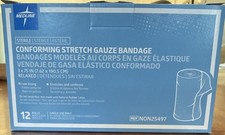 Medline-Conforming Stretch Gauze Bandage, 3x75in, NON25497, Sterile, 12 Rolls