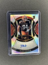Mason Graham 2025 Panini Select Rookie Signatures AUTO Silver Prizm Browns DL1