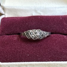 Vintage Marcasite Multi Stone Sterling Silver Ring Size 8-Taxco, Mexico
