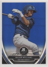 2013 Bowman Platinum Prospects Chrome Blue Refractor 12/199 Mason Williams 0gr
